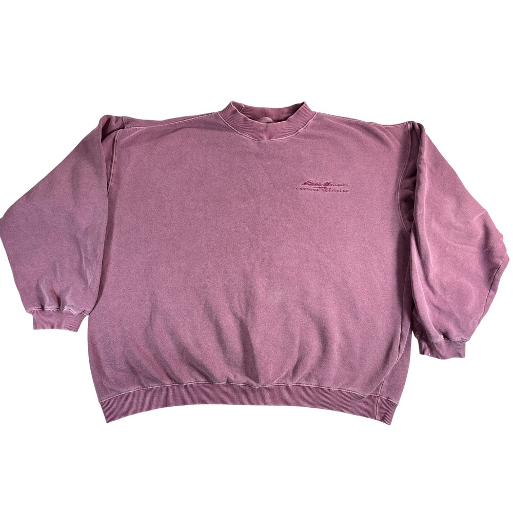 Vintage Eddie Bauer Outdoor Outfitters Sweatshirt Mauve Purple Mens Large 90s